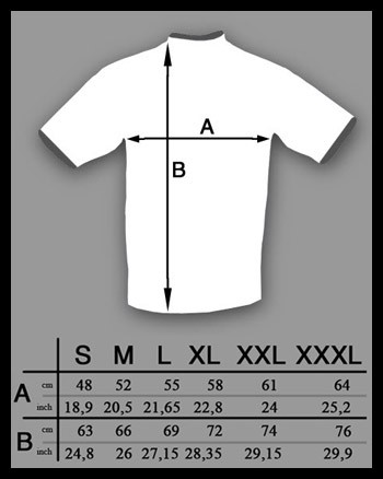size-t-shirt a polo